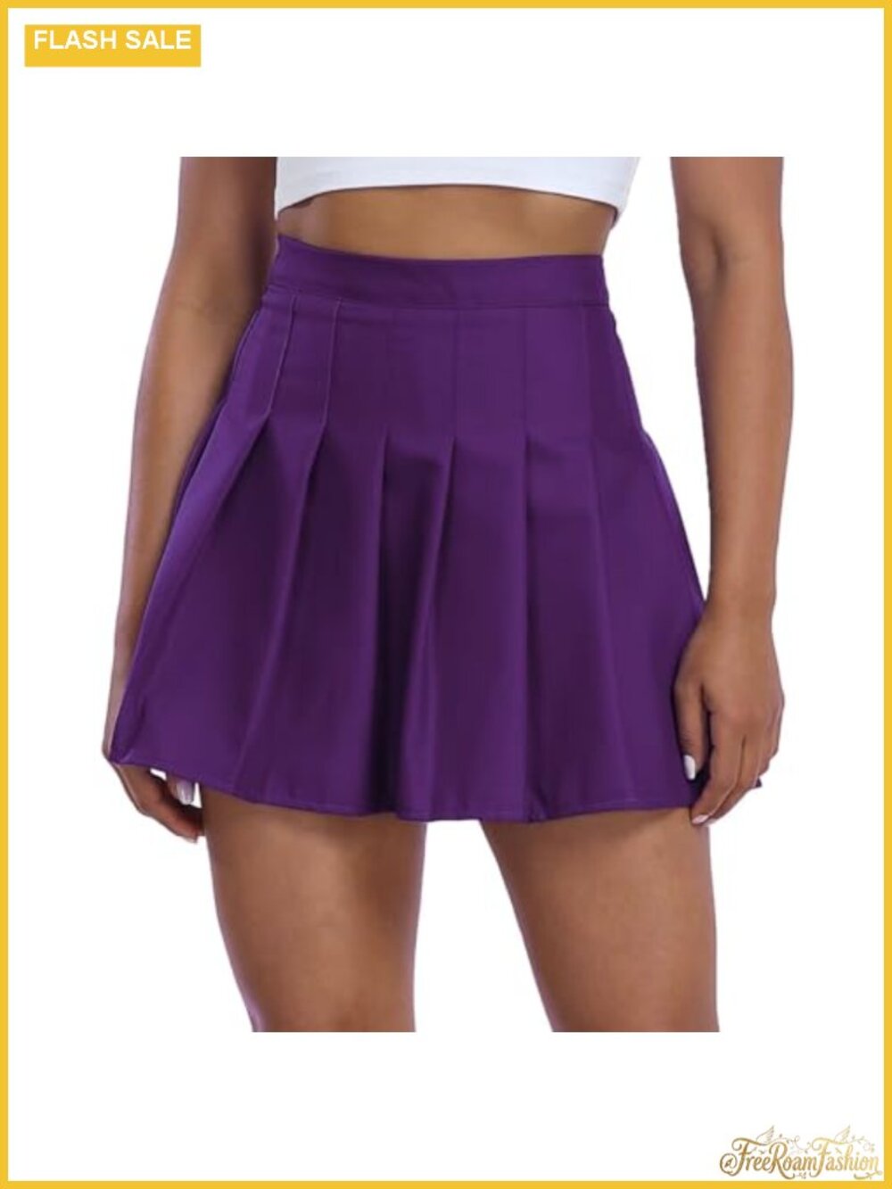 Pleated Tennis Skirt with Shorts High Waisted Mini Skort